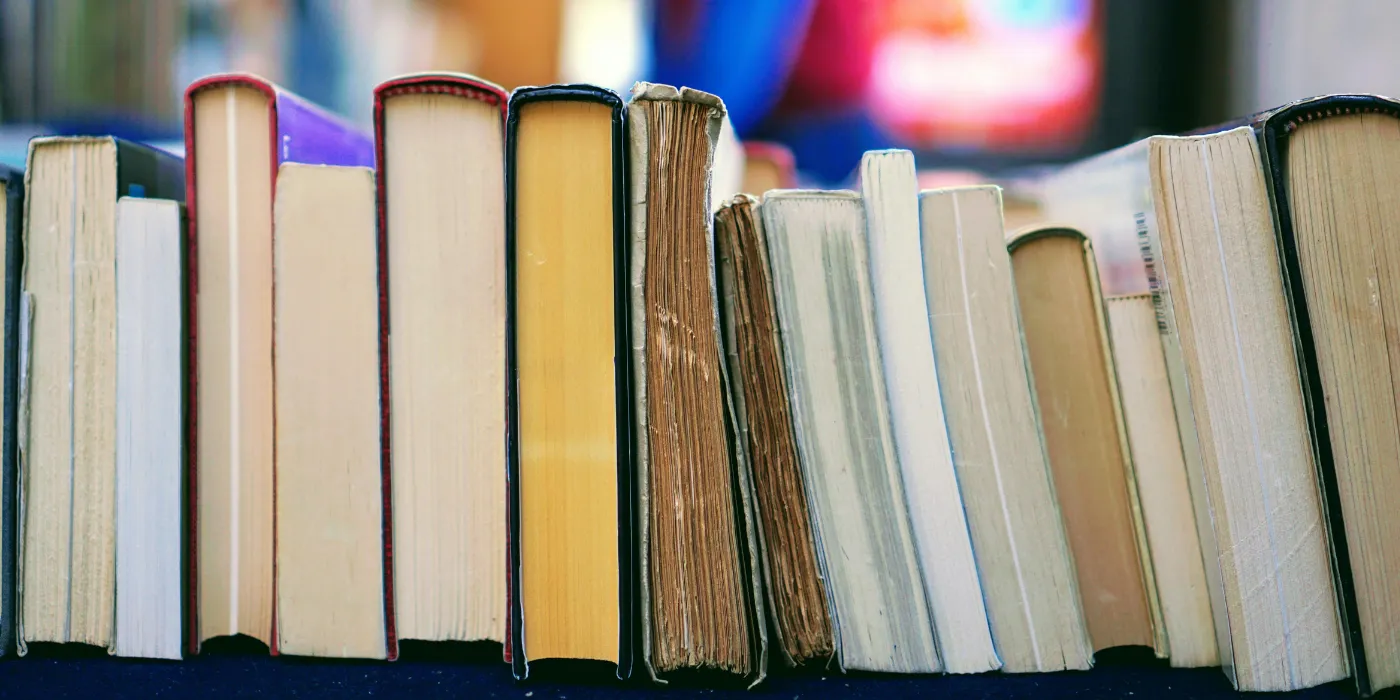 books stacked together