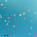balloons in the sky