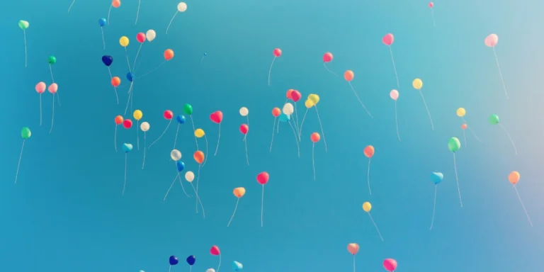 balloons in the sky