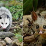 opossum and possum side by side